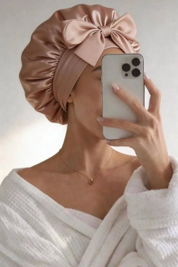 🎀 کلاه خواب ساتن بندی 🎀